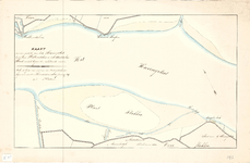 C19-29 Kaart van een gedeelte van het Haringvliet tusschen Hellevoetsluis en den Stadschen Hoek in het begin der ...