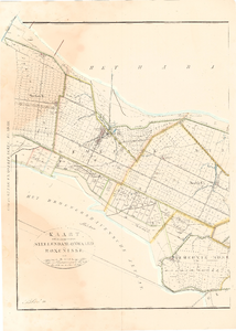 D19-68 Kaart van de gemeenten Stellendam, Onwaard en Roxenisse , 1835/eind 19e eeuw