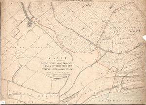 B19-26 Kaart van de gemeenten Sommelsdijk, Middelharnis, Stad aan't Haringvliet, Nieuwe Tonge en Oude Tonge (blad IX), 1835