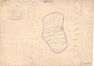 B19-61 Kaart van de Gemeente van Dirksland. gelegen in de Provincie Zuid-Holland , 1825