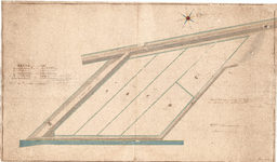 C19-17 Kade gelegt in den Jaare 1800 zesenvijftig En in 1857 verhoogt en in zijn Slooten gelegt , 1857