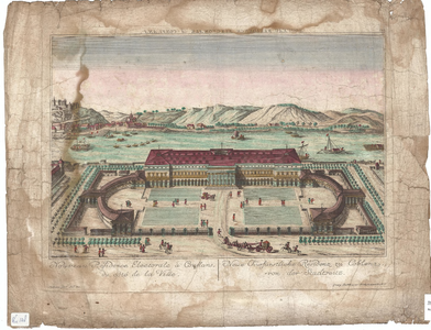 Optica 9 Nouveau Residence Electora-le à Conflans, du côté de la ville. Neue Churfürstliche Resi-denz zu Coblenz, von ...