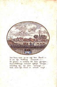 J18-32 Het dorp den Bommel (2x + tekstkatern 4 pagina's), 1793