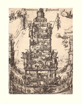 J17-01a 't Arminiaens Testament (De centrale toren toont verrichtingen van de Arminianen in diverse Hollandse e.a. ...