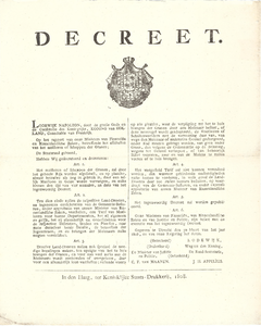 J19-08 Decreet , 1802