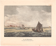 J19-13 Vue de Willemsdorp, et du passage du Moerdyk pendent l'hyver. (zie J19-17), 1824