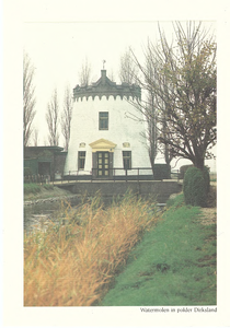 J20-D14 Watermolen in polder Dirksland, 1988