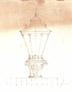 J19-26 geen (schets lantaarnhuis), (in een hoes met J19-27 en J19-28), ca. 1838