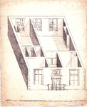 J19-36 geen (opengewerkte bovenverdieping Raadhuis Middelharnis) in hoes met J19-35 (zie titel), 1835