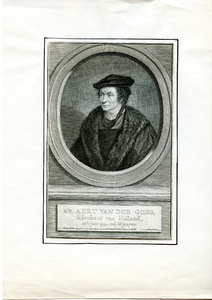 65 Mr. Aert van der Goes, Advokaat van Holland, in 't jaar 1541, oud 66 jaaren (1475-1545), ca. 1750
