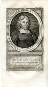 81 Jan van der Heiden, uitvinder van de Slang-Brandspuit. (1637-1720, 1789