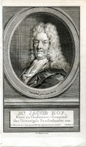 88 Mr. Jacob Hop, Raad en Thesaurier-Generaal der Vereenigde Neederlanden enz. (1654-1725), ca. 1750