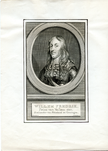 113 Willem Frederik, Prins van Nassau enz. Stadhouder van Friesland en Groningen. (1613-1664), ca. 1750