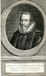 116 Johan van Oldenbarneveld, Heer van Berkel en Rodenrys, Advokaat 's Lands van Holland. (1547-1619), ca. 1750