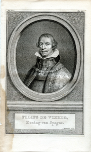 137 Filips de vierde, Koning van Spagne. (1605-1665), ca. 1750