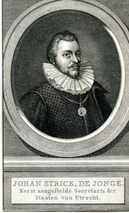140 Johan Strick, de jonge. Eerst aangestelde Secretaris der Staaten van Utrecht. (ca.1550-ca.1620), ca. 1750