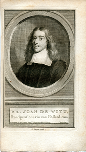 154 Mr. Joan de Witt, Raadpensionaris van Holland enz. (1625-1672), ca. 1750