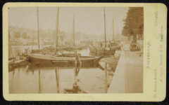 1821 -5 Amsterdam, de binnen-Amstel met schepen., 1860-01-01