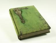102 Cartes-de-visite album Cellarius-Ten Velde: Album met groene stoffen omslag en fraai beslag. Verzameling ...
