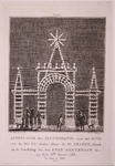 JMD-OP-0205 Ets, Prent, Illuminatiën en Decoratiëen te Amsterdam op de 40ste verjaardag van Willem V. VIII. voor het ...