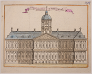 JMD-OP-0674 Kopergravure, topografie: Het Stadhuis te Amsterdam.