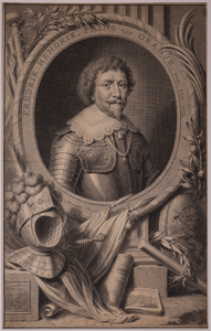JMD-OP-0942 Kopergravure, Frederik Hendrik van Oranje-Nassau