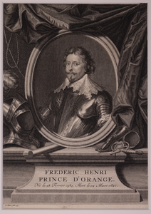 JMD-OP-0951 Kopergravure, Frederik Hendrik van Oranje-Nassau