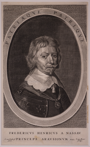 JMD-OP-0953 Kopergravure, Frederik Hendrik van Oranje-Nassau