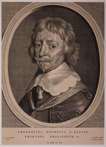 JMD-OP-0955 Kopergravure, Frederik Hendrik van Oranje-Nassau