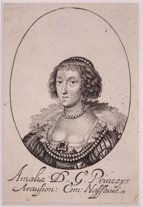 JMD-OP-0956 Kopergravure, Amalia van Solms-Braunfels