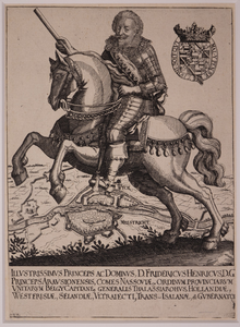 JMD-OP-0963 Kopergravure, Frederik Hendrik van Oranje-Nassau