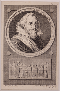 JMD-OP-0968 Kopergravure, Jan II de Middelste van Nassau Siegen