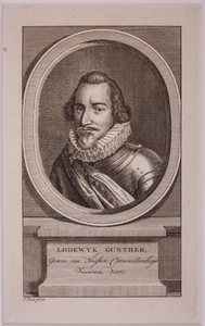 JMD-OP-0972 Kopergravure, Lodewijk Günther van Nassau