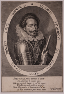 JMD-OP-0974 Kopergravure, Frederik Hendrik van Oranje-Nassau