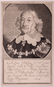 JMD-OP-0990 Kopergravure, Johan Lodewijk van Nassau Hadamar, vorst