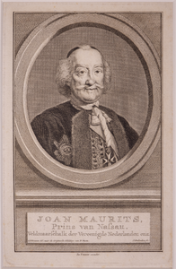 JMD-OP-1006 Kopergravure, Johan Maurits, de Braziliaan van Nassau Siegen