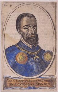 JMD-OP-1016 Gravure, Carolus V (=Carolus I) Koning van Spanje
