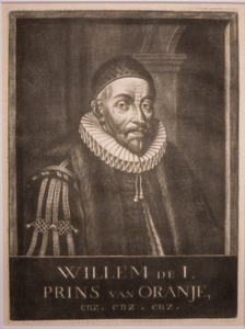 JMD-OP-1061 Mezzotint, Willem I , de Zwijger van Oranje-Nassau