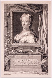JMD-OP-1105 Kopergravure, Anna, Prinses van Engeland van Hannover
