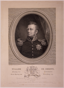 JMD-OP-1166 Gravure, Willem I Frederik van Oranje-Nassau