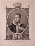 JMD-OP-1251 Stippelgravure, Willem I Frederik van Oranje-Nassau