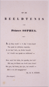 JMD-OP-1257 Boekdruk, Wilhelmina Maria Sophia Louisa van Oranje-Nassau