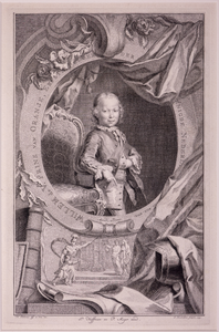 JMD-OP-1313 Kopergravure, Willem V Batavus van Oranje-Nassau