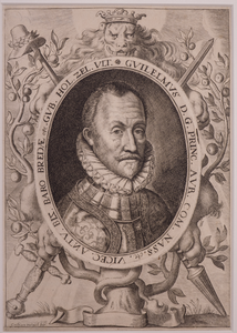 JMD-OP-1337 Kopergravure, Willem I , de Zwijger van Oranje-Nassau