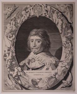 JMD-OP-1346 Kopergravure, Frederik Hendrik van Oranje-Nassau