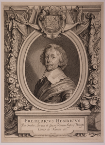 JMD-OP-1349 Kopergravure, Frederik Hendrik van Oranje-Nassau