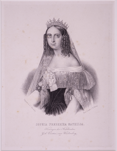 JMD-OP-1397 Litho, Sophia Frederika Mathilda van Wurtemberg