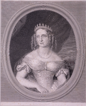 JMD-OP-1404 Staalgravure, Sophia Frederika Mathilda van Wurtemberg