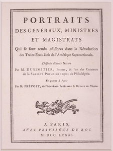 JMD-OP-1436a Kopergravure, PORTRAITS DES GENERAUX, MINISTRES ET MAGISTRATS 