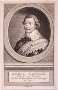 JMD-OP-1439 Kopergravure, Ernst Casimir van Nassau